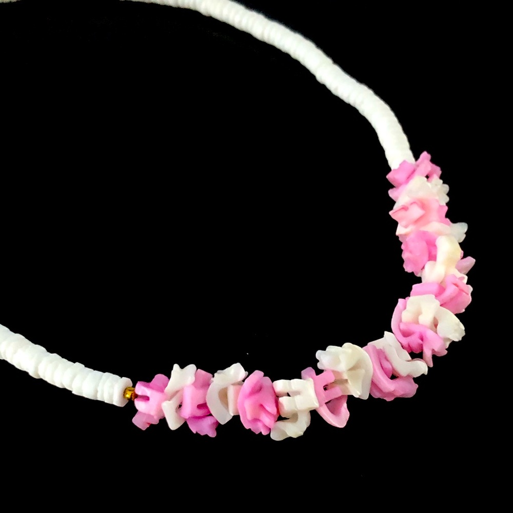 Vintage Mother of Pearl and Puka Shell Necklace